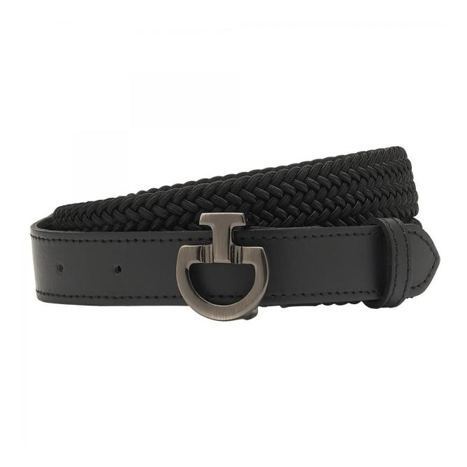 Pasek jeździecki dziecięcy CT Younger Elastic Clasp czarny 