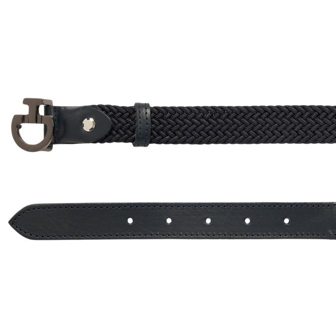 Pasek jeździecki dziecięcy CT Younger  Elastic Clasp granatowy