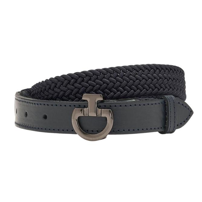 Pasek jeździecki dziecięcy CT Younger  Elastic Clasp granatowy
