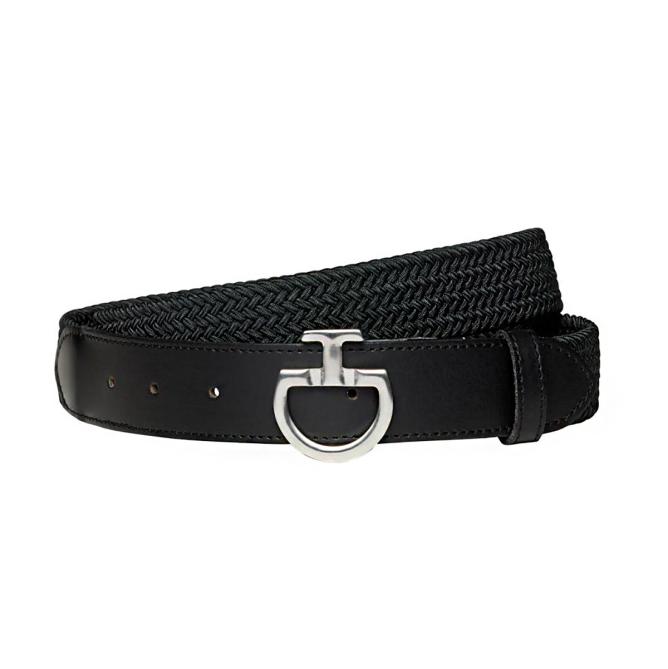 Pasek jeździecki męski Men's Elastic Belt CT Clasp czarny 