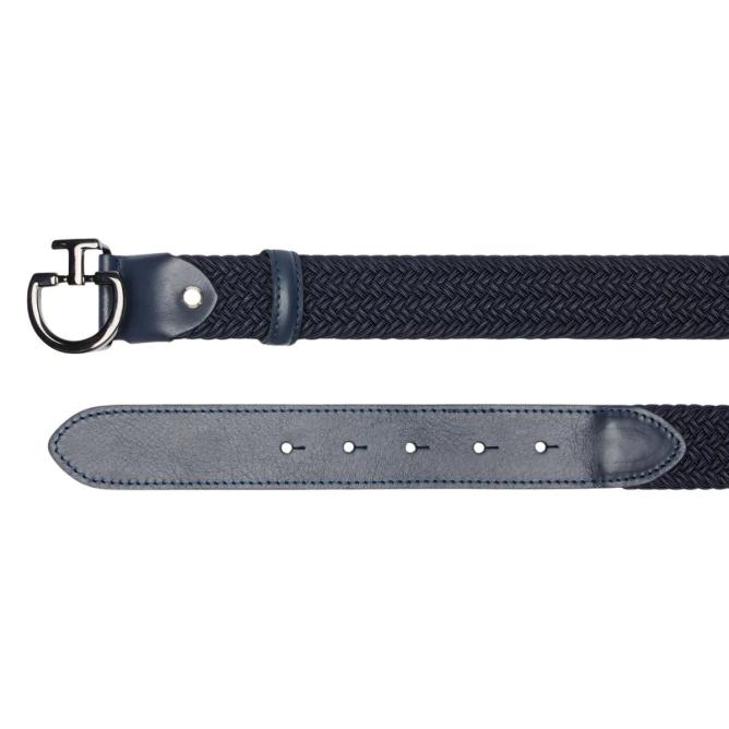 Pasek jeździecki męski Men's Elastic Belt CT Clasp granatowy