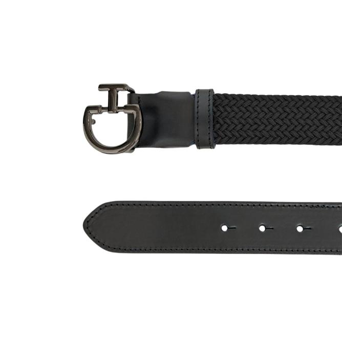 Pasek jeździecki męski Men's Elastic Belt CT Clasp czarny 