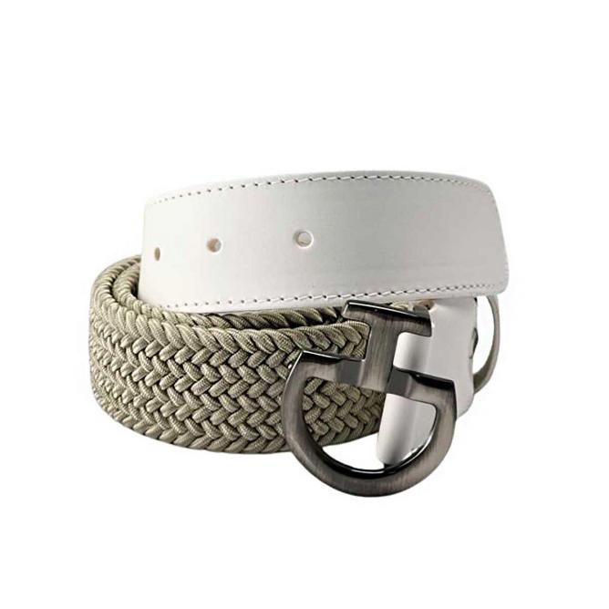 Pasek jeździecki damski Women's Elastic Belt  CT Clasp cream