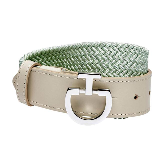 Pasek jeździecki damski Women's Elastic Belt CT Clasp pistachio/wanilia