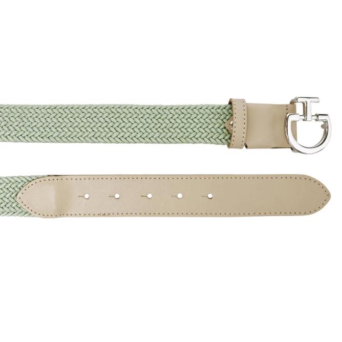 Pasek jeździecki damski Women's Elastic Belt CT Clasp pistachio/wanilia
