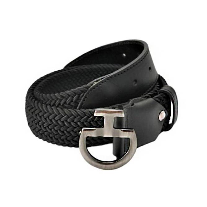 Pasek jeździecki damski Women's Elastic Belt CT Clasp czarny
