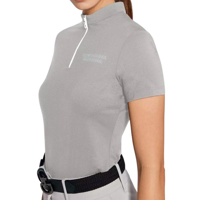 Koszulka damska techniczna CT Jersey S/S Training Zip Polo granat 