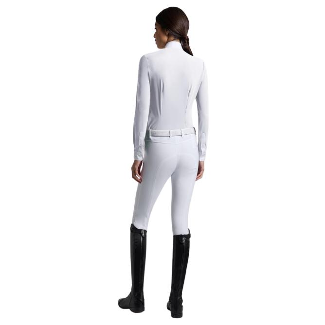 Koszula konkursowa damska CT Pleated Insert L/S Competition Shirt biała 