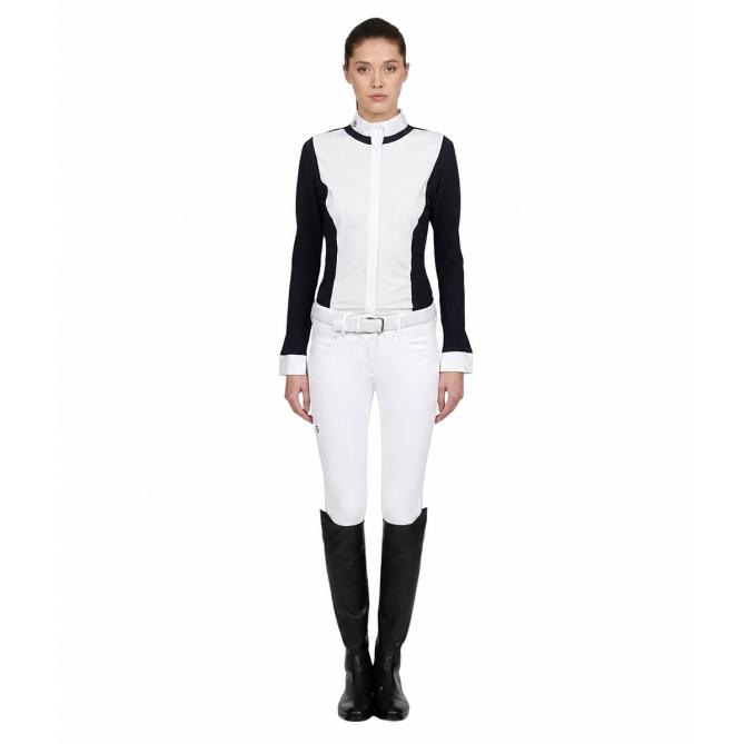 Koszula konkursowa damska Gala  L/S Competition Shirt granat/biały