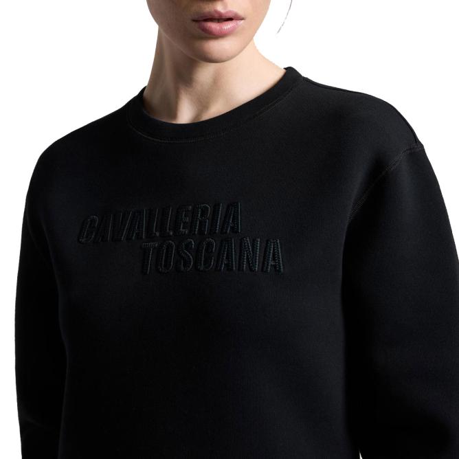 Bluza damska CT Cotton Crew Neck czarna 