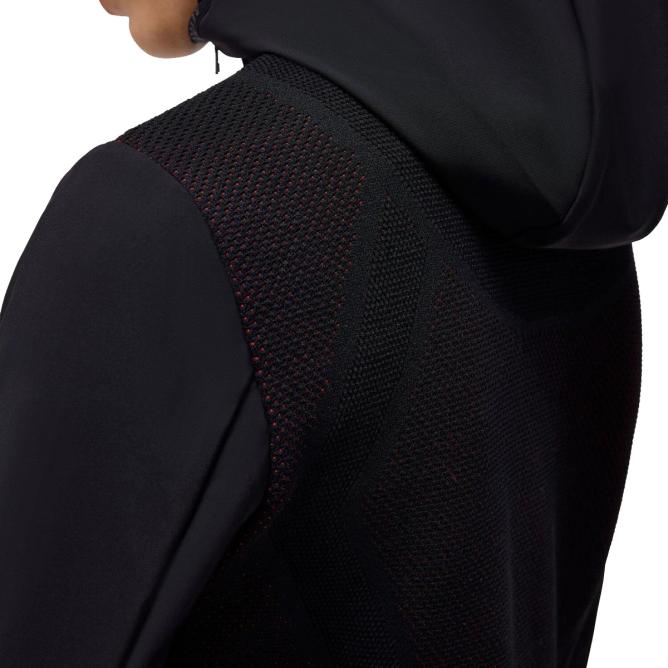 Bluza damska Softshell Revo Red Label Jersey Tech Knit Hooded czarny 