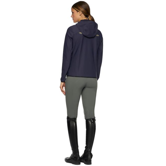 Bluza damska  Softshell CT Team Highlight Jersey Zip  Hooded royal navy 