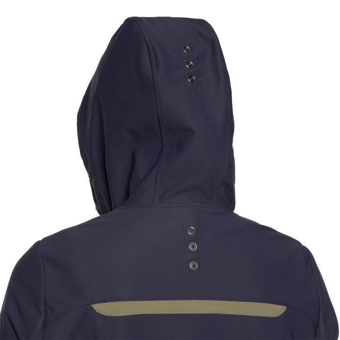 Bluza damska  Softshell CT Team Highlight Jersey Zip  Hooded royal navy 