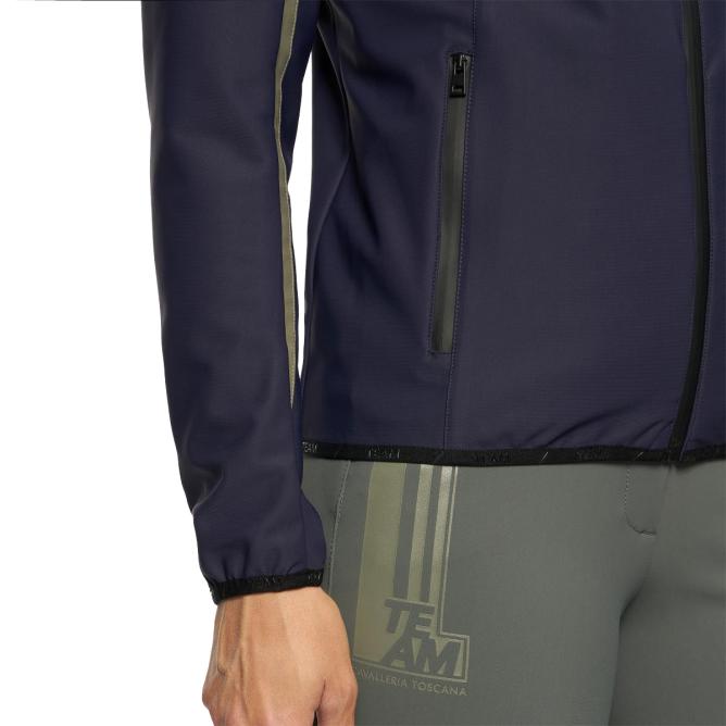Bluza damska  Softshell CT Team Highlight Jersey Zip  Hooded royal navy 