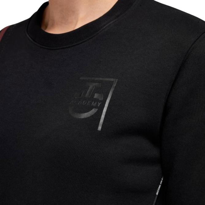 Bluza bawełniana  damska CT Academy Brushed czarna 