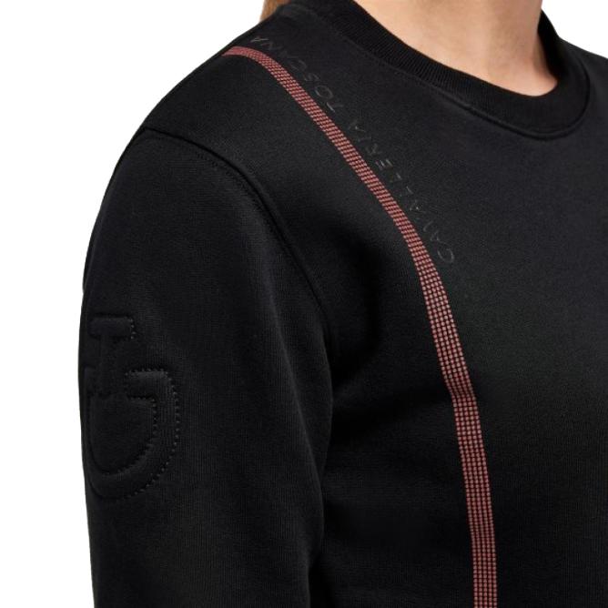 Bluza bawełniana  damska CT Academy Brushed czarna 