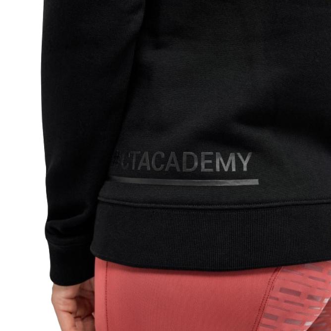 Bluza bawełniana  damska CT Academy Brushed czarna 