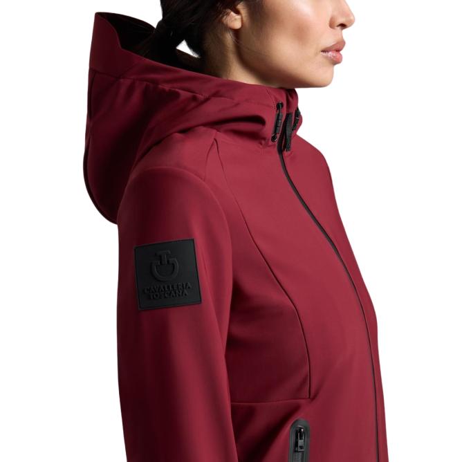 Kurtka damska CT Thermal Hooded Softshell bordowa 