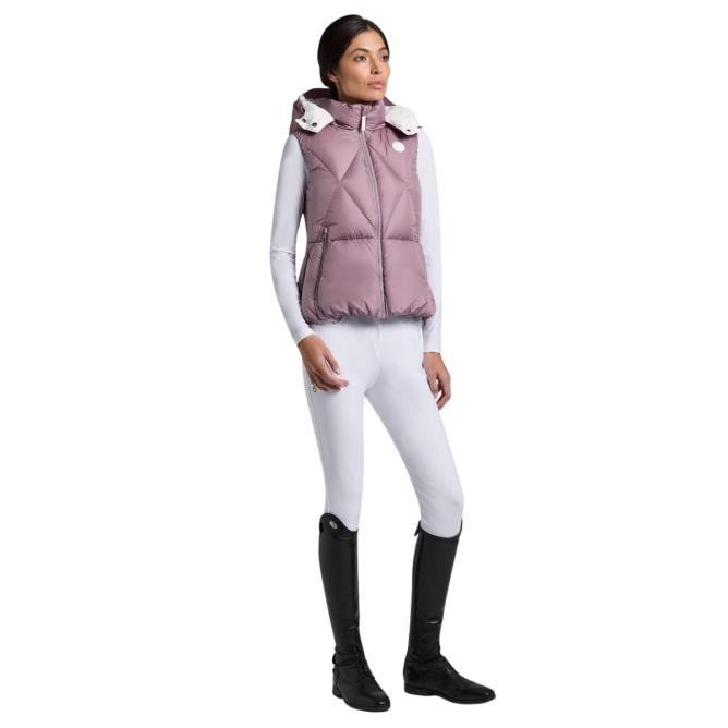 Kamizelka damska CT Hooded Down Padded Nylon grape shake 