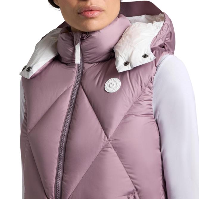 Kamizelka damska CT Hooded Down Padded Nylon grape shake 