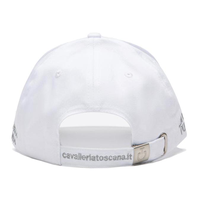 Czapka z daszkiem CT biała z logo belgian block