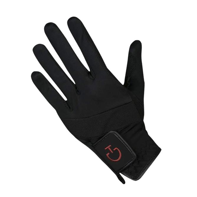 Rękawiczki jeździeckie Cavalleria Toscana Technical Riding Gloves czarne rozm. 9 i 9.5