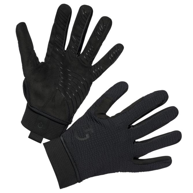 Rękawiczki jeździeckie letnie Cavalleria Toscana Mesh Grip czarne 