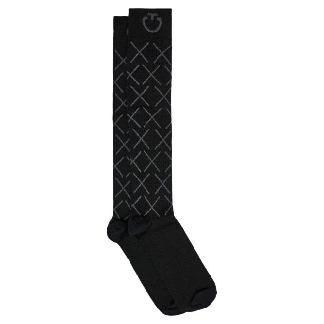 Skarpety jeździeckie zimowe Cavalleria Toscana CT Wool Socks X - czarne (2)