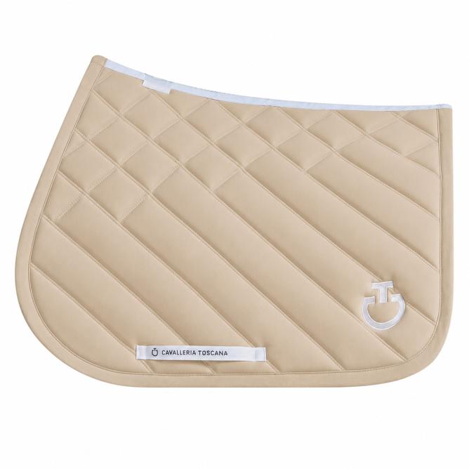 Czaprak Diamonds and Lines Quilted brush/biały  VS (1)