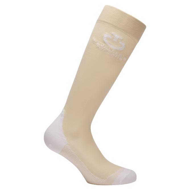 Skarpety jeździeckie Cavalleria Toscana  CT Jacquard Logo - zestaw 3 par: białe, czarne i kremowe  (5)