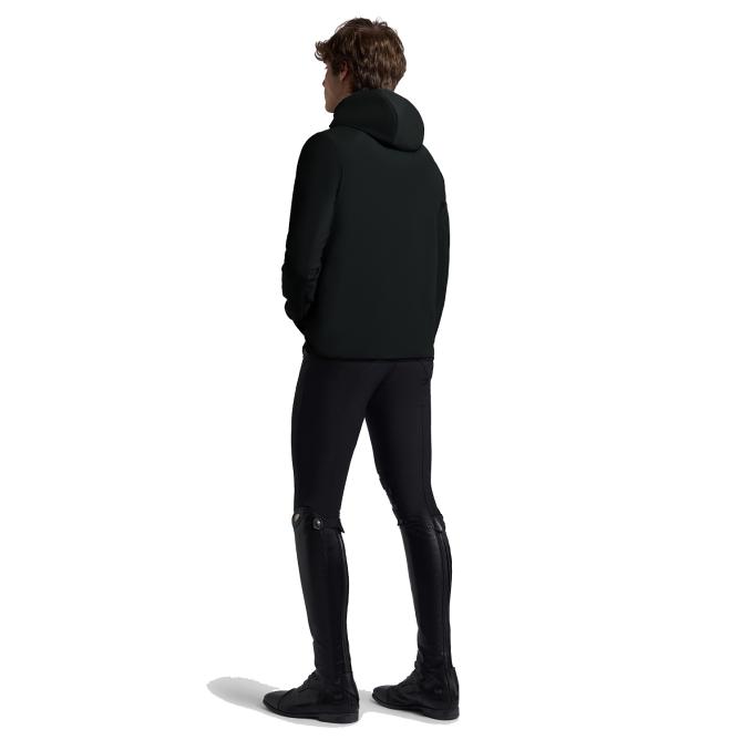 Bluza męska Softshell RG Bonded Jacquard Jersey Hooded czarna (2)