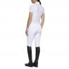 Koszula konkursowa CT Fully Perforated Jersey  Zip S/S biała