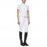 Koszula konkursowa Jersey w/perforated sleeves S/S biała 