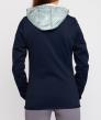 Softshell Piquet Zip Sweatshirt W/Color Contrasting Nylon Hood granat