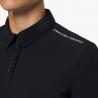 Koszulka techniczna Perforated Stripe S/S Training Polo granat/biały 