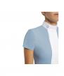 Koszulka konkursowa Pleated Jersey S/S Competition Shirt Jr błękit 
