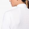 Koszula konkursowa Revo Premier Tech Wool Zip L/S Competition Shirt biała/gold logo