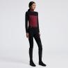 Golf CT L/S Tech Wool Training Polo bordo/czarny 