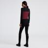 Golf CT L/S Tech Wool Training Polo bordo/czarny 