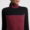 Golf CT L/S Tech Wool Training Polo bordo/czarny 