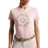 T-shirt damski CT w/Floral Embroidery violet ice 