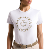 T-shirt damski CT w/Floral Embroidery biała 