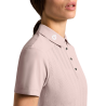 Koszulka techniczna damska CT Jacquard Jersey w/Insert S/S Training  Polo violet ice 