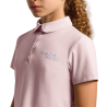 Koszulka techniczna dziewczęca CT Jersey Pleated S/S Training Polo violet ice 