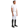 Koszula konkursowa męska CT Jersey S/S Zip Competition Shirt biała 