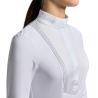 Koszula konkursowa dziewczęca Junior Jersey w/bib L/S Competition Shirt Young Rider biała