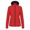 Bluza damska Softshell Warm-up Jacket czerwony 