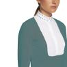 Koszula konkursowa damska Micro Sequins L/S Competition Shirt light petrol 