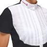 Koszula konkursowa damska Revo Pleated Poplin Bib S/S Competition Shirt czarna 