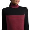 Golf damski CT Tech Wool Training Polo L/S bordo/czarny 